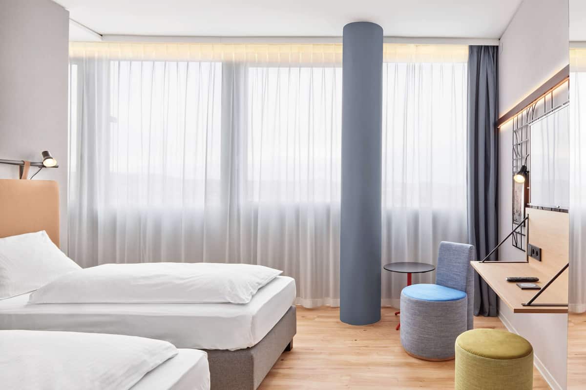 Superior tweepersoonskamer | 1 slaapkamer, hypoallergeen beddengoed, gratis babybedden, gratis wifi