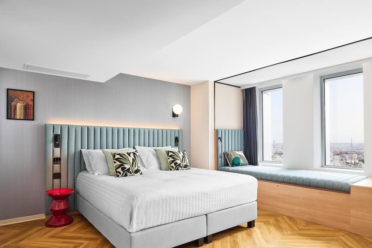 Desk, laptop workspace, blackout curtains, soundproofing