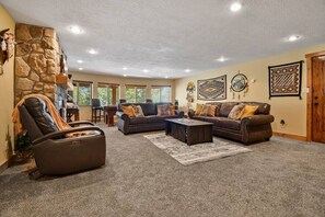 TV, fireplace, DVD player, table tennis
