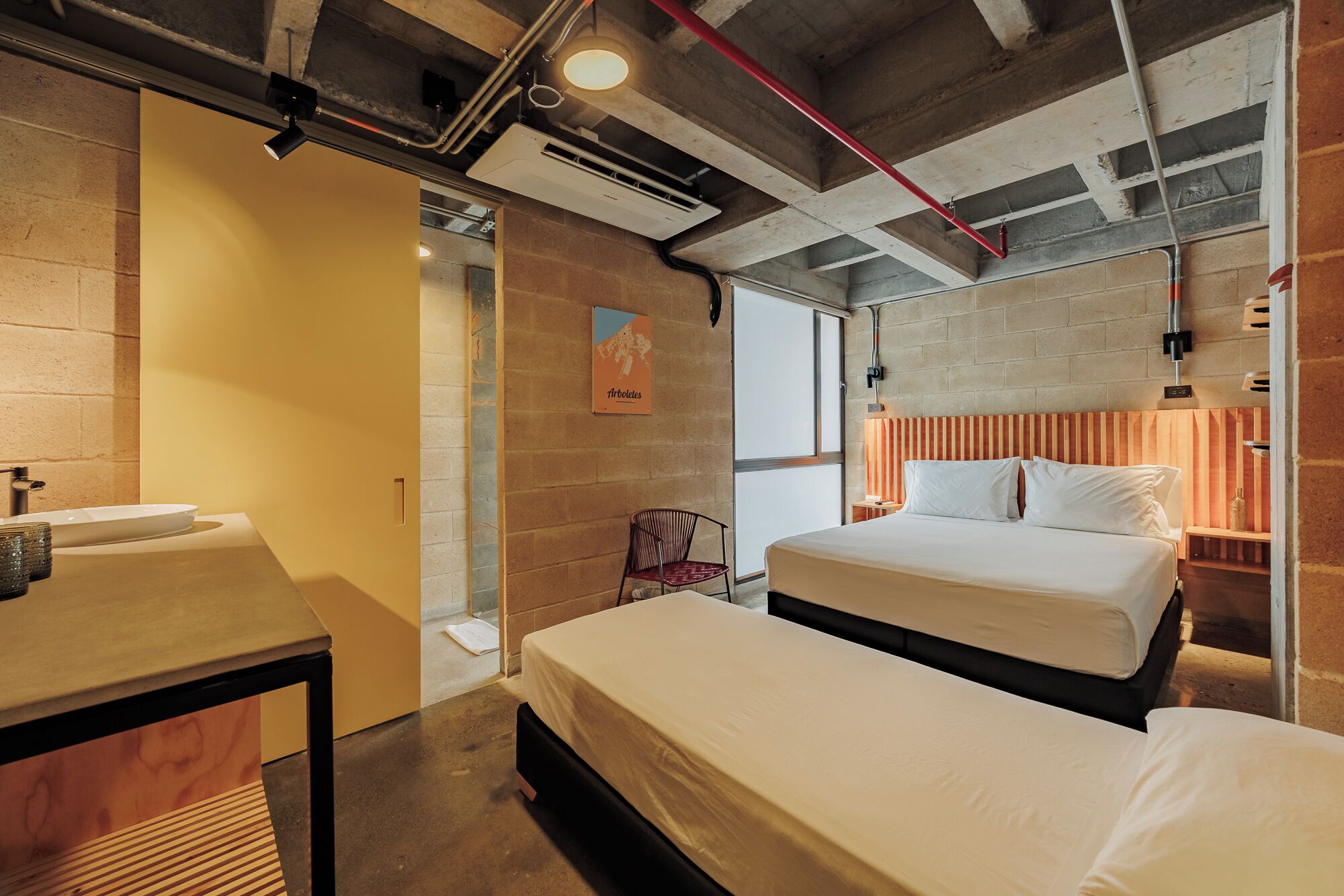 Habitación estándar con 2 camas individuales, 1 habitación | Cortinas opacas, wifi gratis, ropa de cama