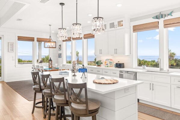 하우스, 침대(여러 개), 수영장 이용, 바다 전망 | 전용 주방 | 냉장고, 전자레인지, 오븐, 쿡탑