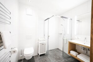 Ducha, secador de pelo, toallas