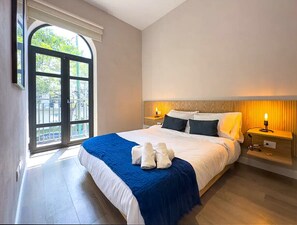 1 makuuhuone, työpöytä, silitysrauta/-lauta, ilmainen Wi-Fi