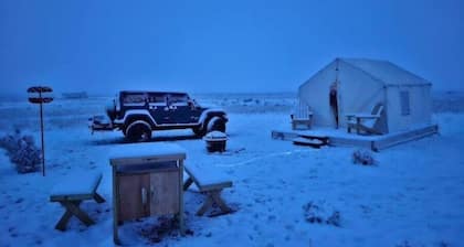 Camping on Route 66 near our Crystal Mountain