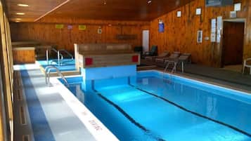 Indoor pool, a heated pool