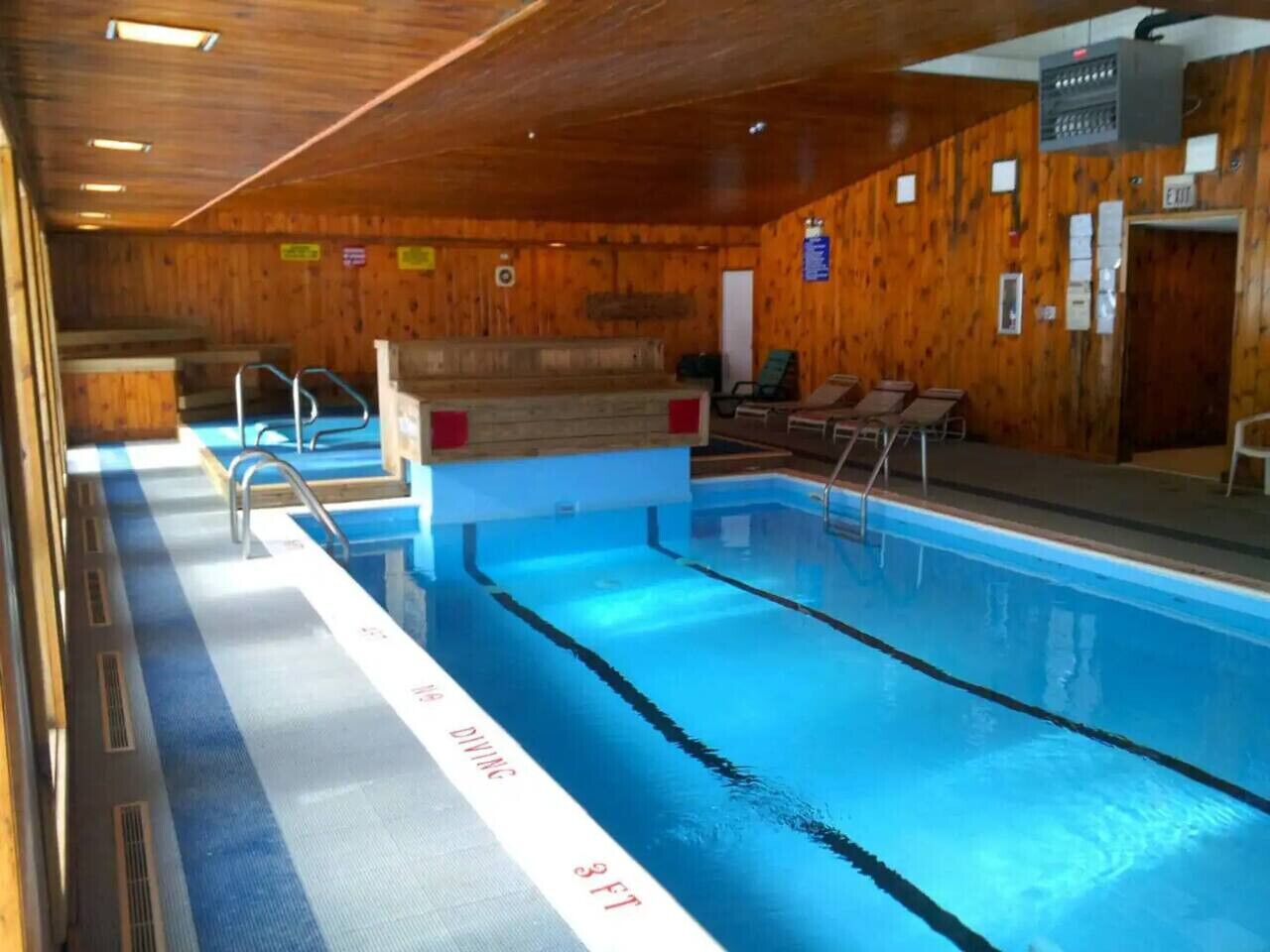 Indoor pool, a heated pool