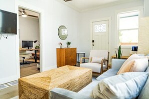 Smart TV, books, stereo, computer monitors