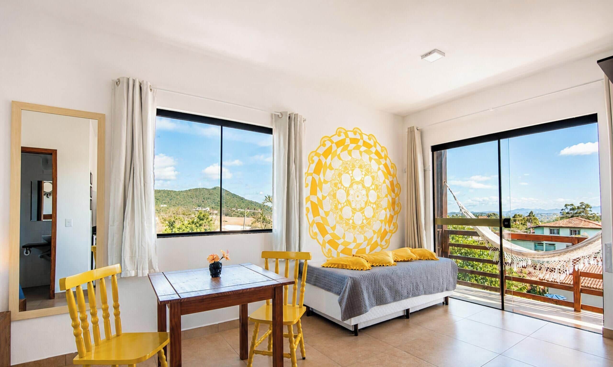 Flat 5|6 - Lugar ao Sol - Flats c/ Cozinha no Rosa | Wohnbereich