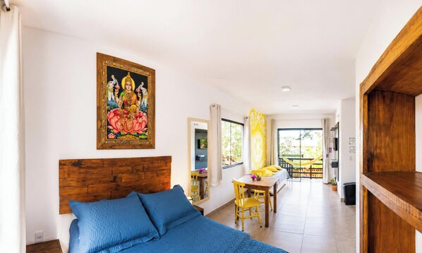 Flat 1|2 - Lugar ao Sol - Flats c/ Cozinha no Rosa | 1 bedroom, Egyptian cotton sheets, premium bedding, desk - Lugar ao Sol - Flats c/ Cozinha no Rosa (Imbituba)