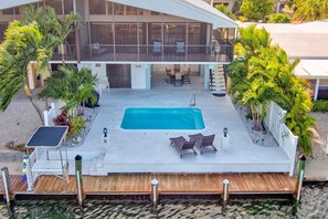 Pool - P36 - Charming and immaculate 2 Bedroom, 2 bathroom stilted, half duplex with private pool (Key Colony Beach)