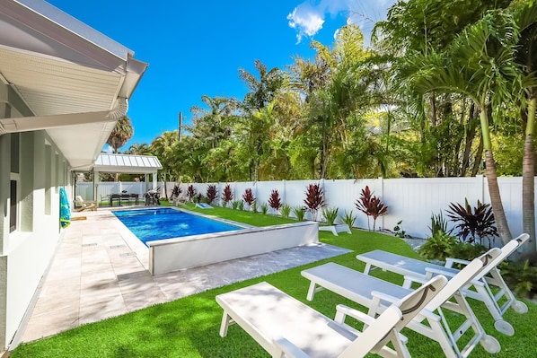 Una piscina climatizada