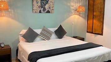 Habitació doble Deluxe | 1 dormitori, llençols de cotó egipci i roba de llit d'alta qualitat