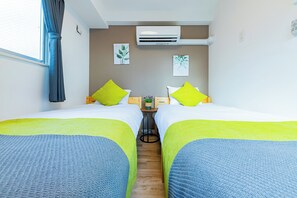 Twin Room | Desk, blackout curtains, free WiFi, bed sheets - JA Hotel Namba (Osaka)