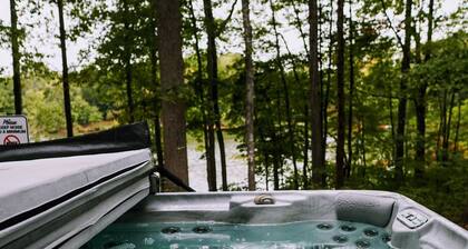 Rustic Lakefront Oasis - Hot Tub, Game Room, Kayaks/Canoes, and Fishing Rods