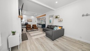 TV, fireplace, offices