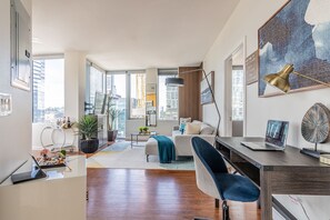 Panoraamahuoneisto | Oleskelualue