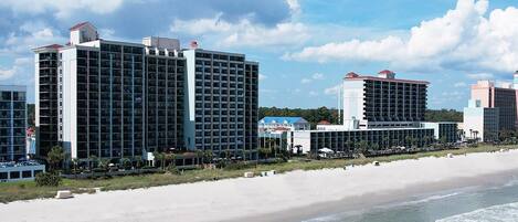 Accommodatie ligt op het strand