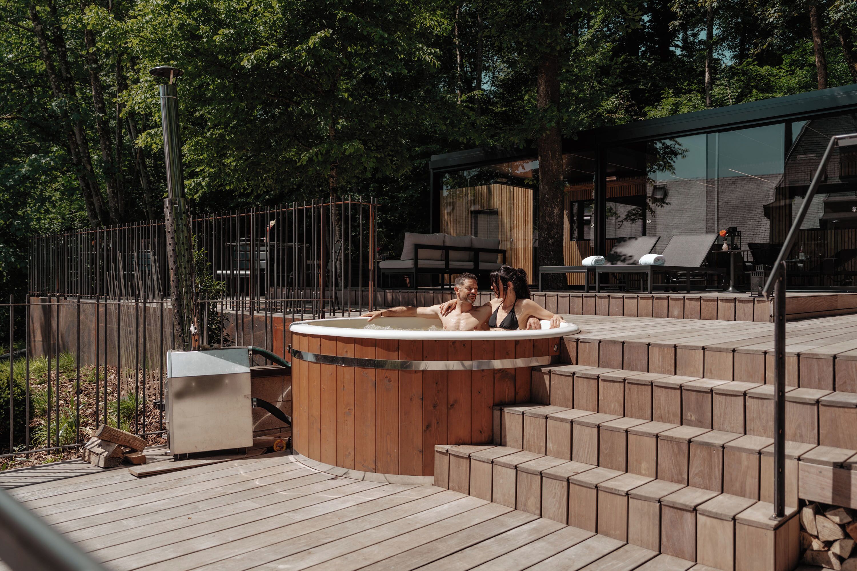 Bain à remous extérieur