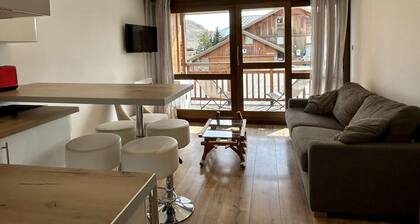 Gemütliches Studio für 4 Personen mit Terrasse im Zentrum von L'Alpe d'Huez, 350m von den Pisten