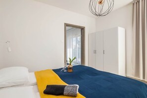 1 makuuhuone, silitysrauta/-lauta, Wi-Fi, vuodevaatteet