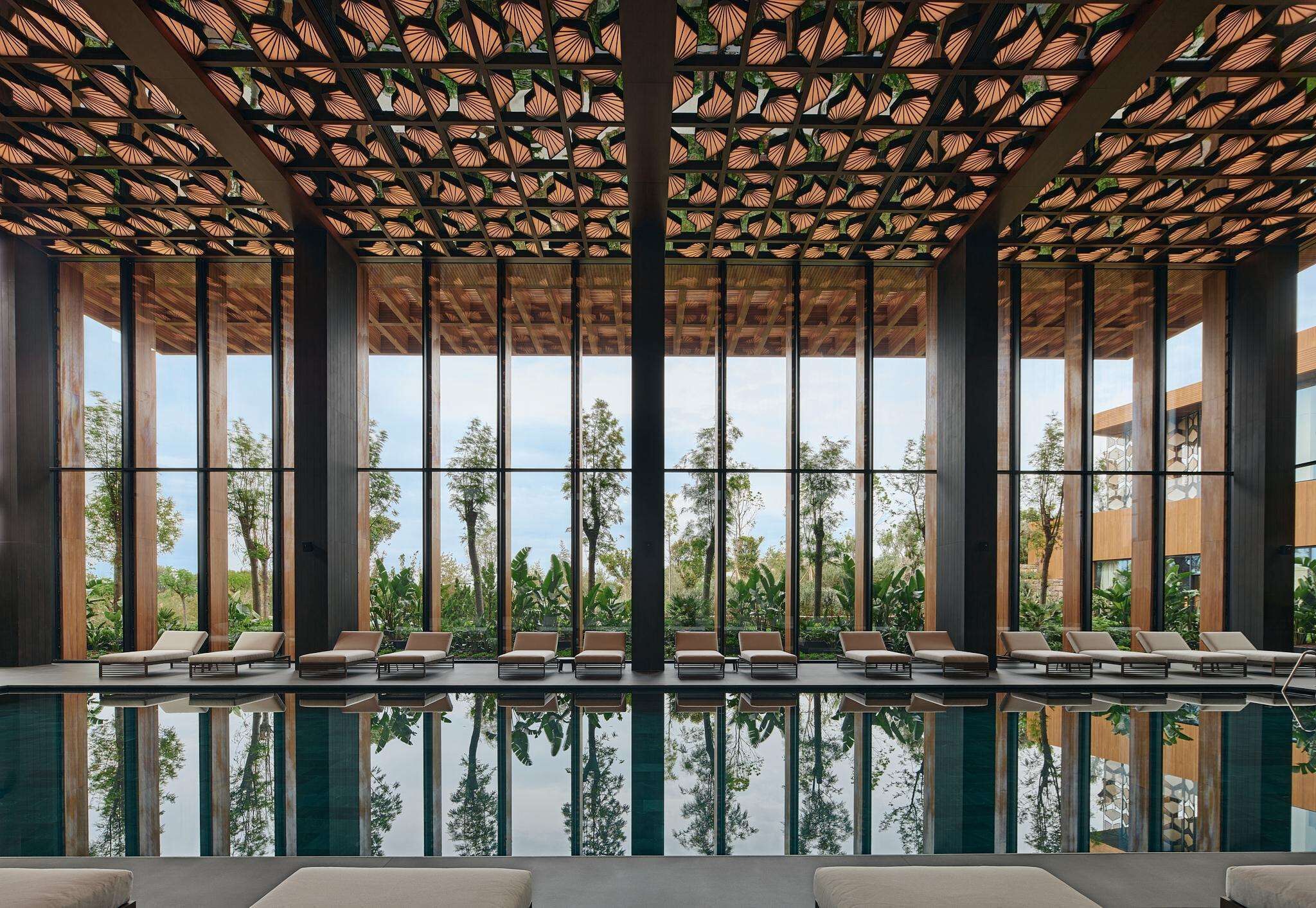 Indoor pool, seasonal outdoor pool