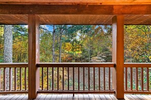 Property grounds - New! Creekside Cabin w/ Spa + Views, Sleeps 12! (Broken Bow)