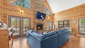 TV, fireplace, stereo