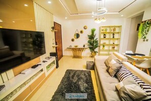 Smart-TV og stereoanlegg