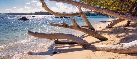 Sun-loungers, beach towels