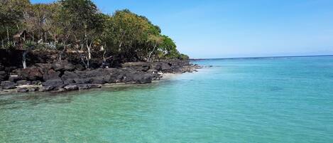 Sun-loungers, beach towels