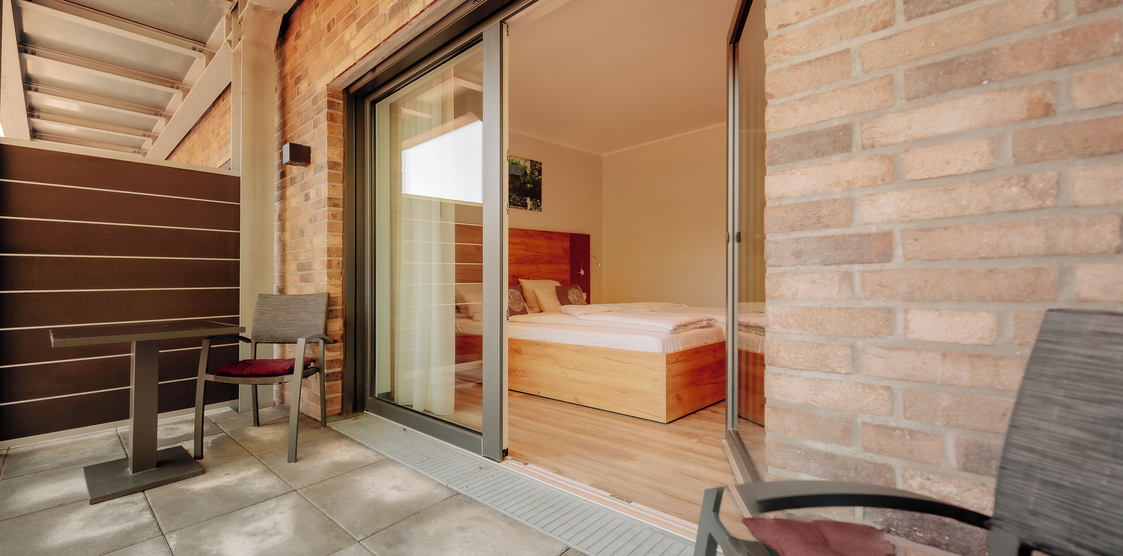 Quarto casal superior | Terraço/pátio