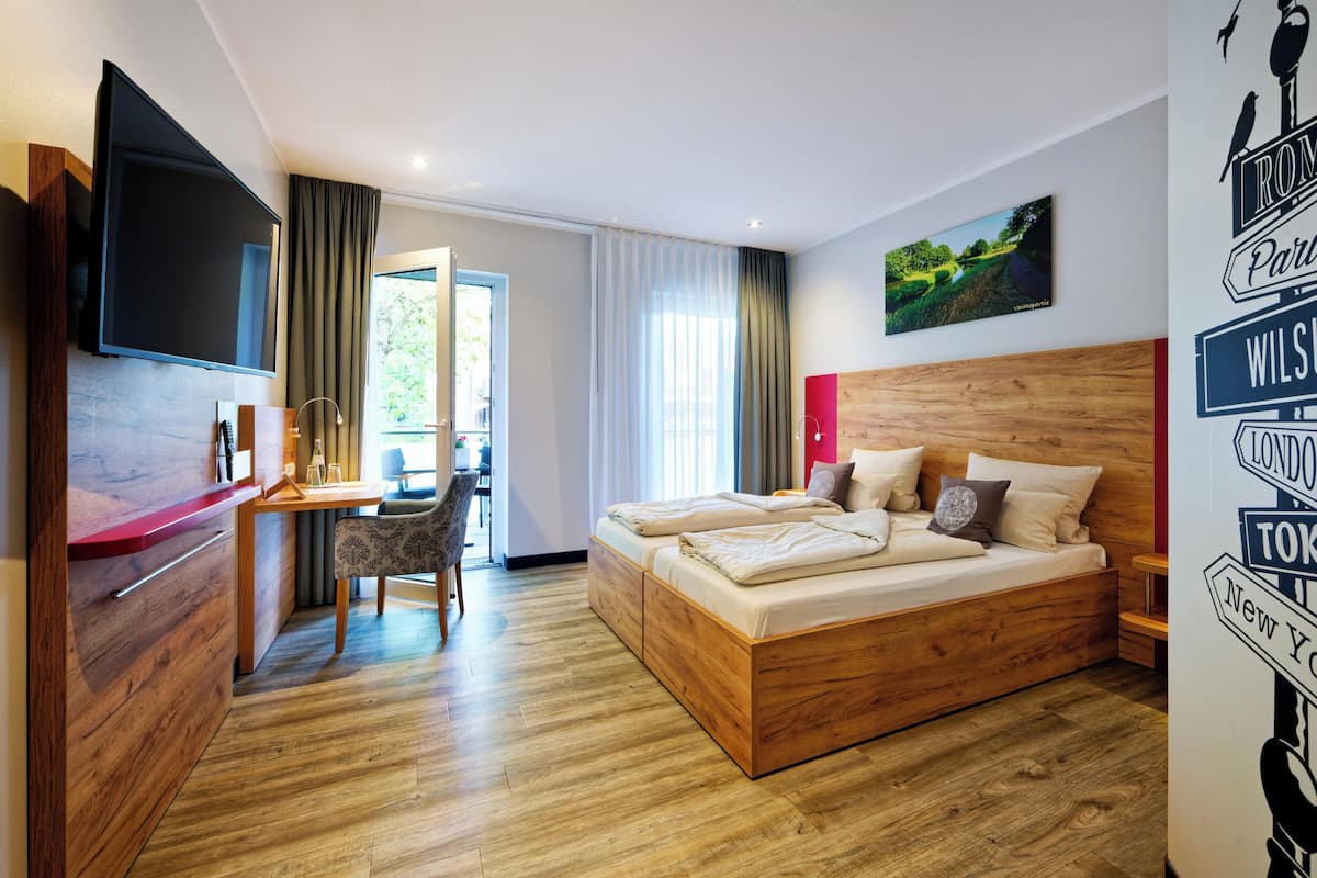 Superior Double Room | Hypo-allergenic bedding, desk, laptop workspace, blackout drapes