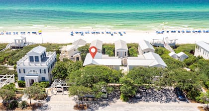 Beachside Designer Seaside Cottage with Gulf View and 1 Minute to Gulf