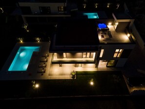 A heated pool