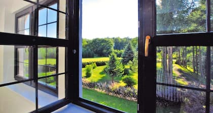 Comfortable holiday villa with fireplace, garden