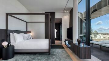 Suite presidencial, 1 cama King size (View) | Ropa de cama de alta calidad, camas con efecto memoria y minibar