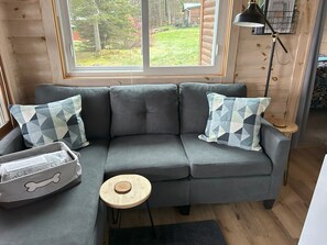 Living area - Eve's Place Lakeside Cabin 2: Pet Friendly! (Grand Marais)