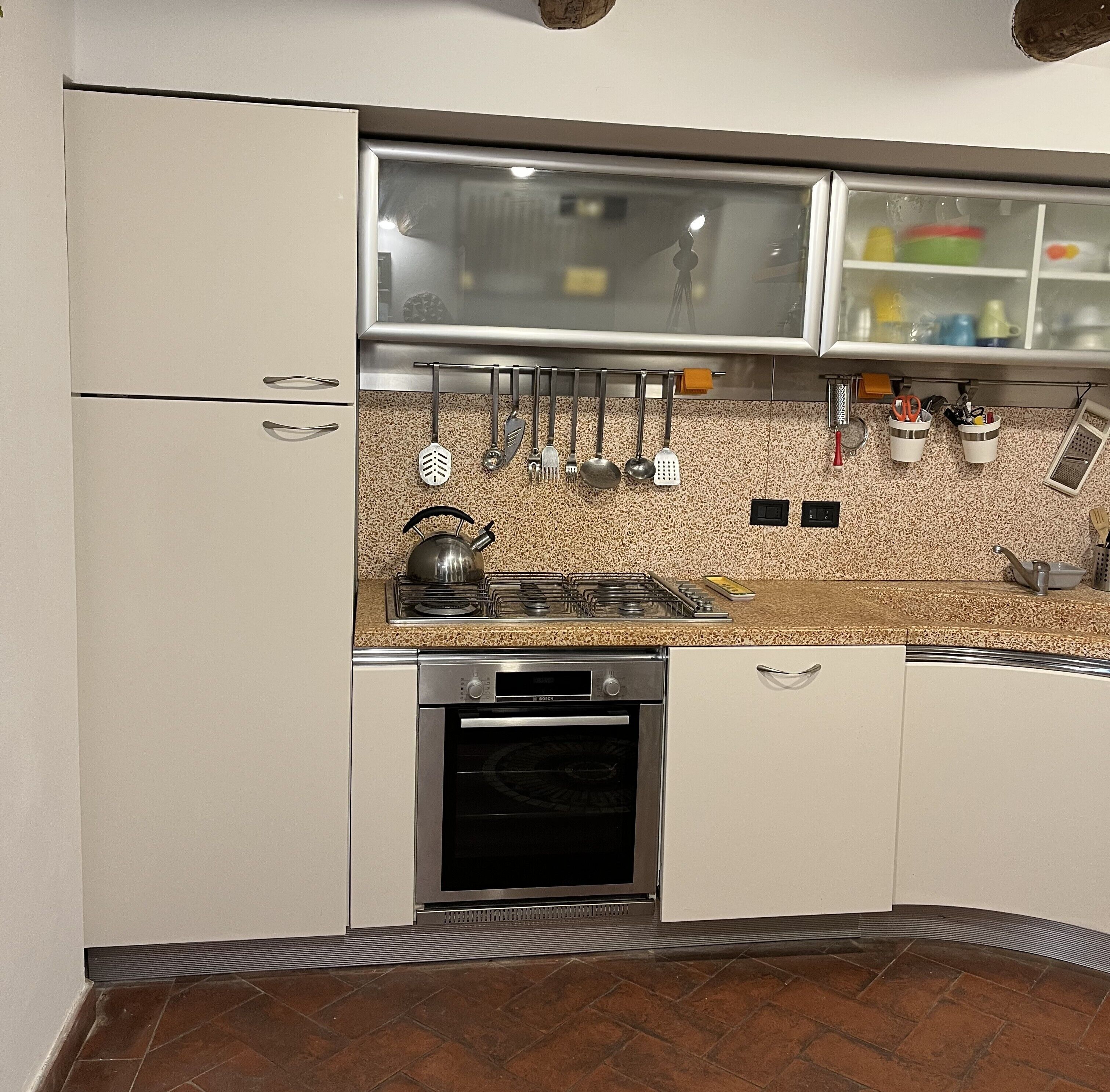 Villa | Private kitchen | Full-size fridge, oven, stovetop, dishwasher