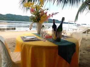Outdoor dining - Beachfront 1BR Villa (Sipalay, Negros Occidental)