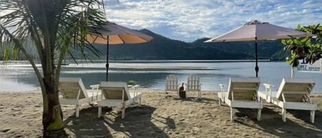 Accommodatie ligt op het strand