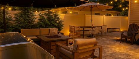 屋外ダイニングエリア