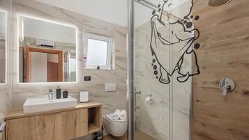 Family House, Multiple Bedrooms, 2 Bathrooms (Pool House Beba Tribalj Lake) | Bathroom | Shower, hair dryer, towels, soap