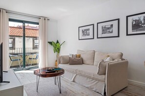 City Apartment, 1 Queen Bed with Sofa bed, Balcony | Living area | TV - Tanoeiros Residence by An Island Apart (Funchal)