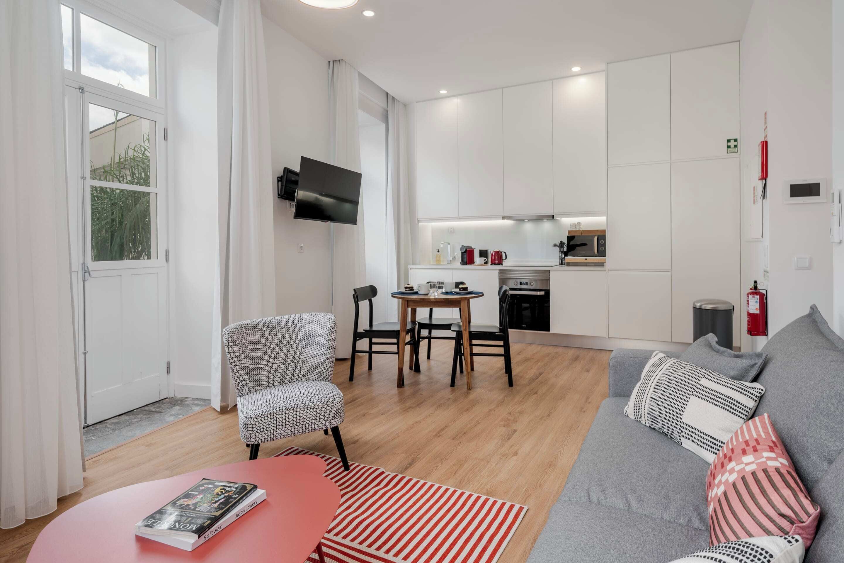 City Apartment, 1 Queen Bed with Sofa bed, Non Smoking | Living area | TV