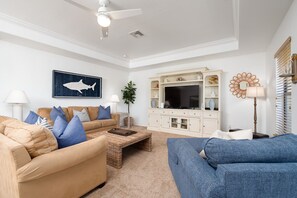 Smart TV, video games, DVD player, table tennis