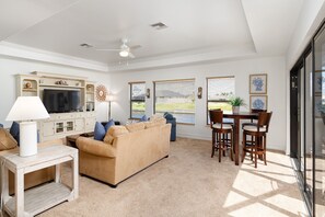 Smart TV, video games, DVD player, table tennis