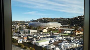 Vue depuis lâhĂ©bergement