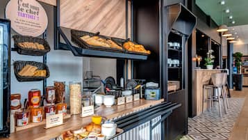 Daily buffet breakfast for a fee