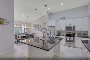 Fridge, microwave, oven, stovetop - 4BR Beach House ★ Private Pool ★ Minutes to Beach (Marco Island)