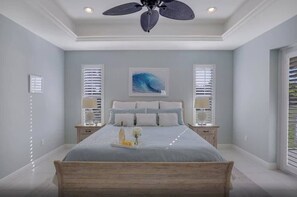4 bedrooms, iron/ironing board, travel cot, WiFi